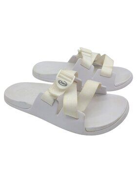 Chaco Chillos Performance Slide Sandals White Size 11 Casual Comfort
